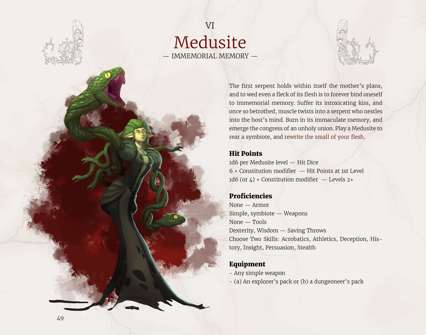 Sins of Our Mother PDF, a Mature DnD 5E Supplement (2014)
